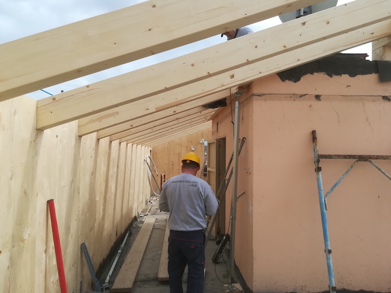 Sopraelevazione in Xlam a Cagliari