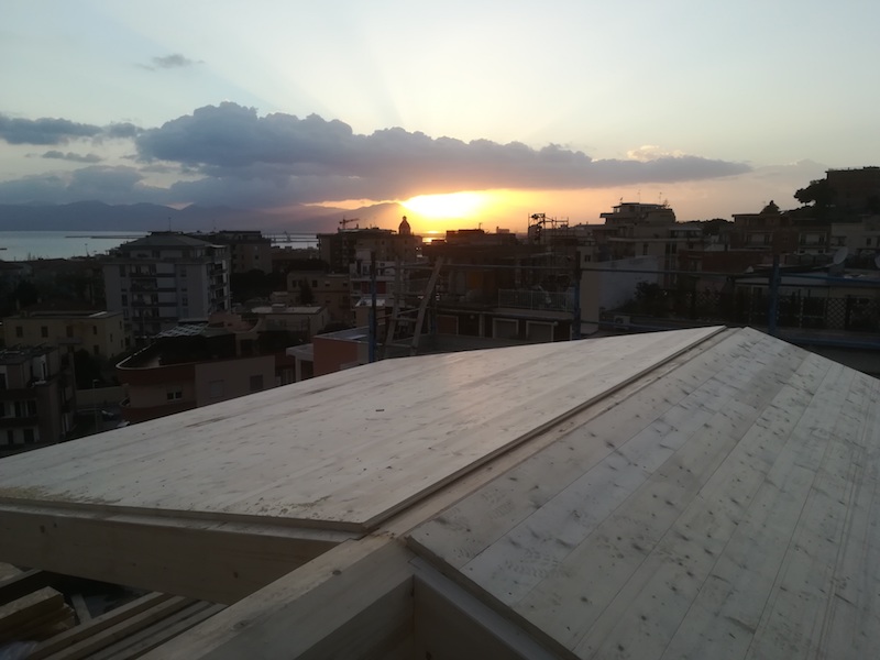 Sopraelevazione in Xlam a Cagliari