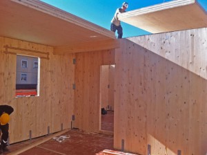 Casa in X-Lam posa solaio