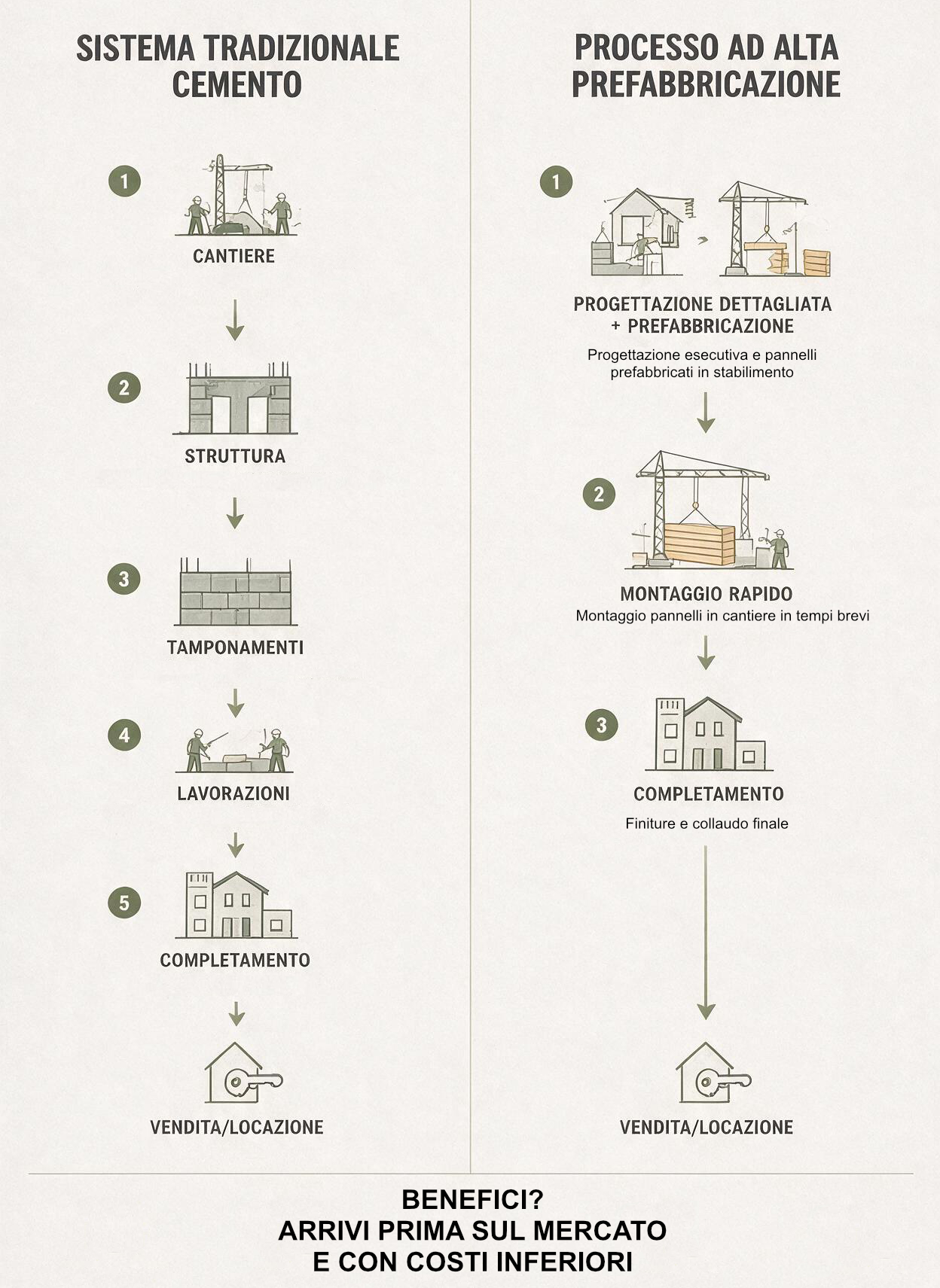 infografica sistema cemento contro sistema xlam